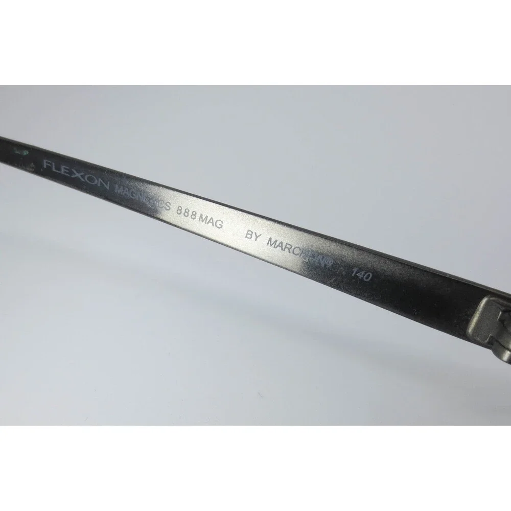 Flexon Magnetics 888 MAG Charcoal Eyeglasses Marchon 52 18 140 Rectangular Frame - Picture 7 of 8